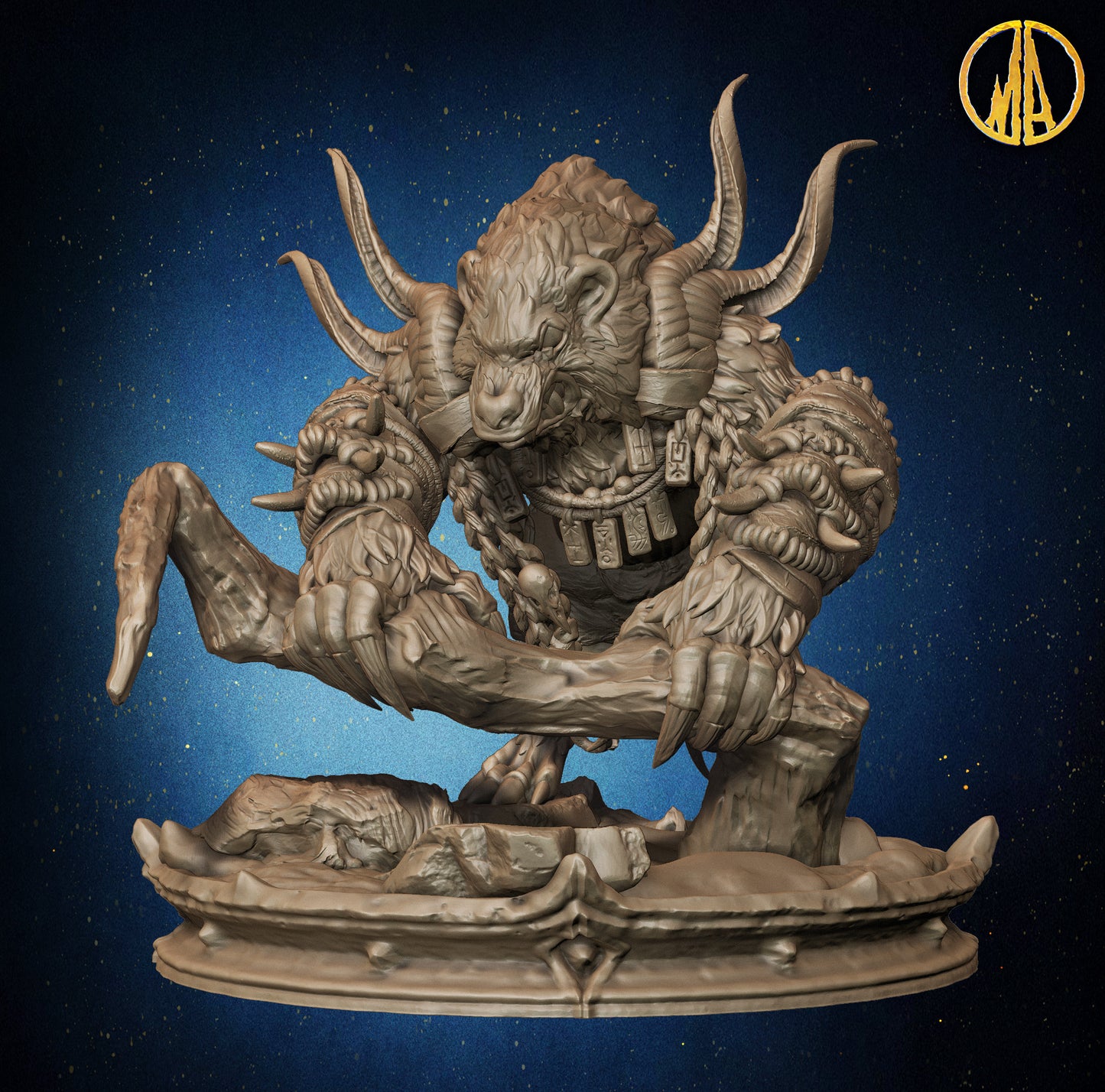 Monolith Arts - Whispering Forest - Werebear #2 - DnD/TTRPG Figure/Miniature