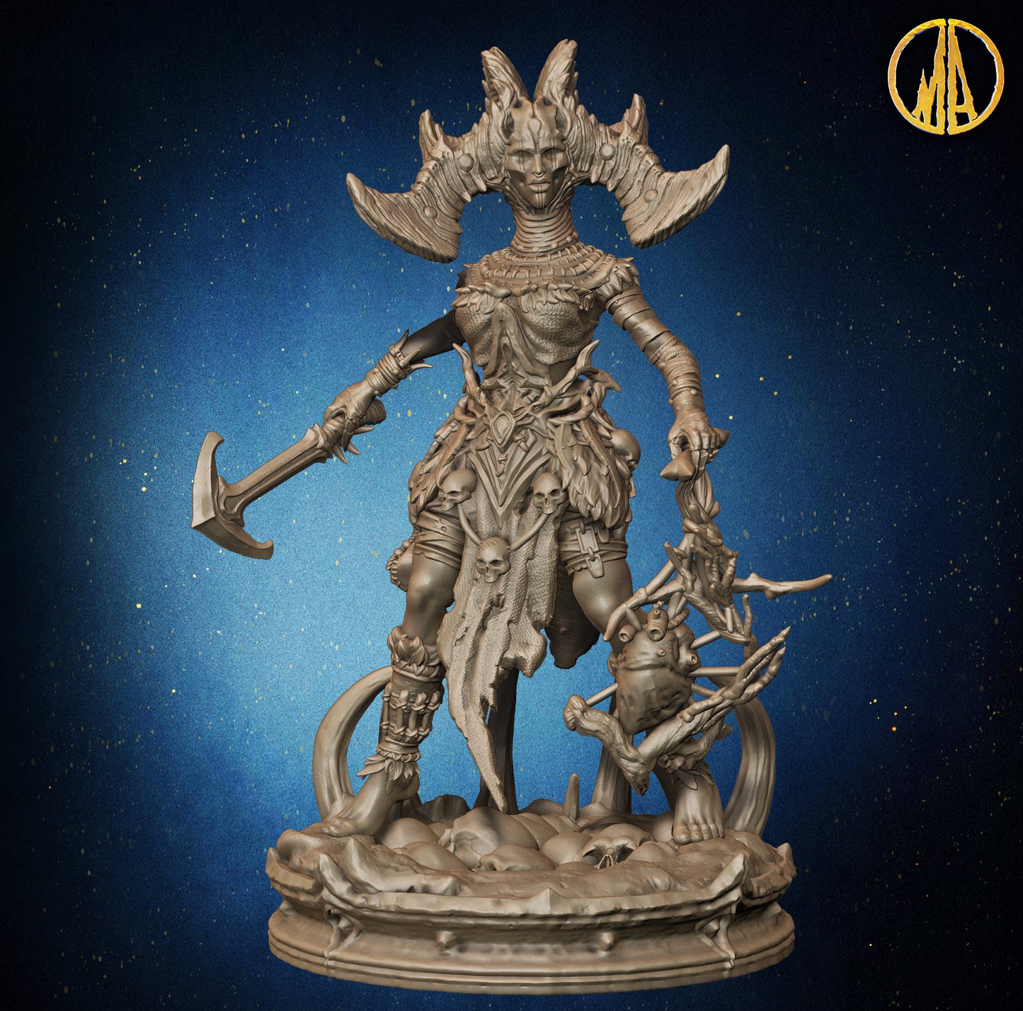 Monolith Arts - Whispering Forest - Witch Doctor Female #1 - DnD/TTRPG Figure/Miniature
