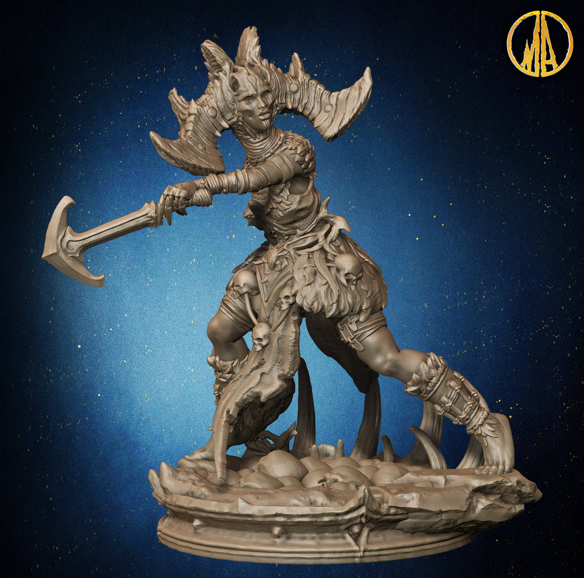 Monolith Arts - Whispering Forest - Witch Doctor Female #3 - DnD/TTRPG Figure/Miniature