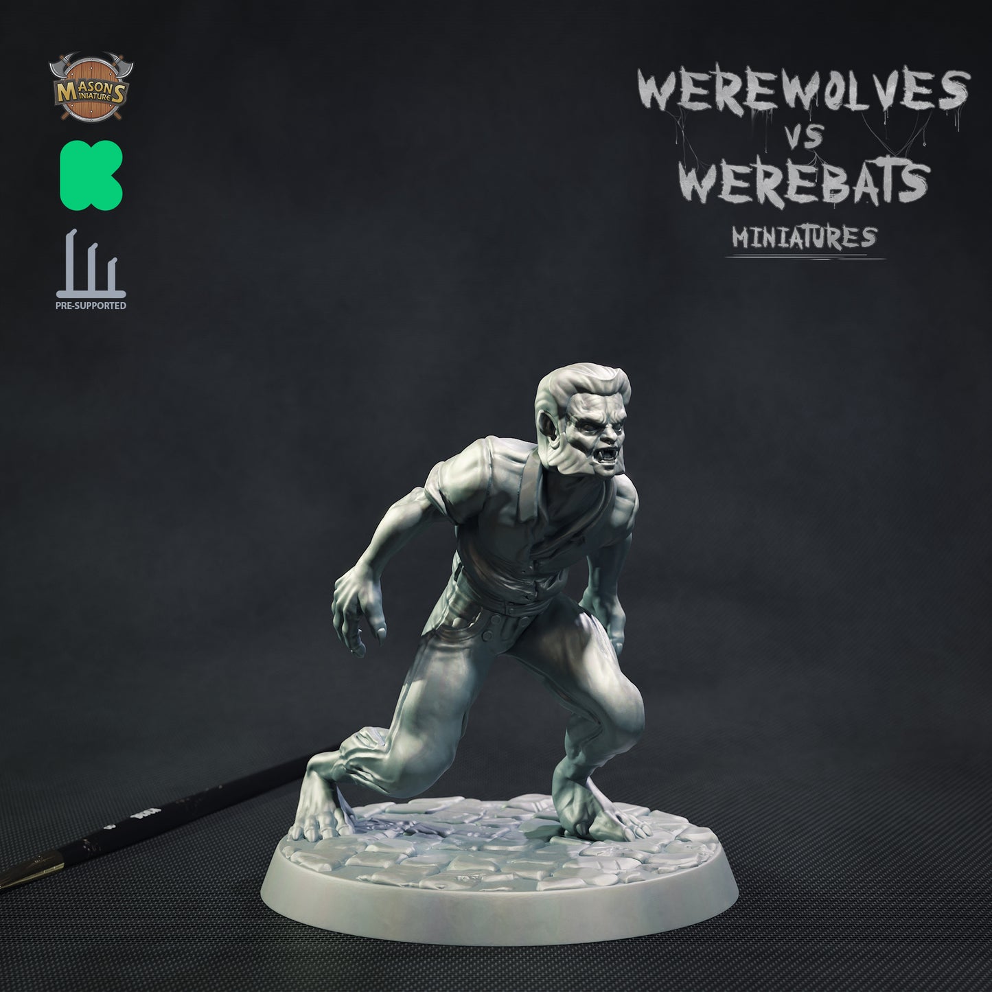 Masons Miniatures - Wolfman #4 - DnD/TTRPG Figure/Miniature