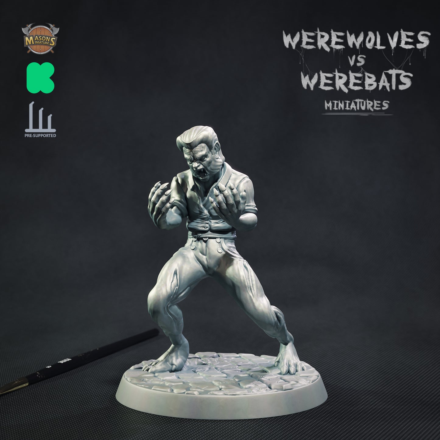 Masons Miniatures - Wolfman #1 - DnD/TTRPG Figure/Miniature