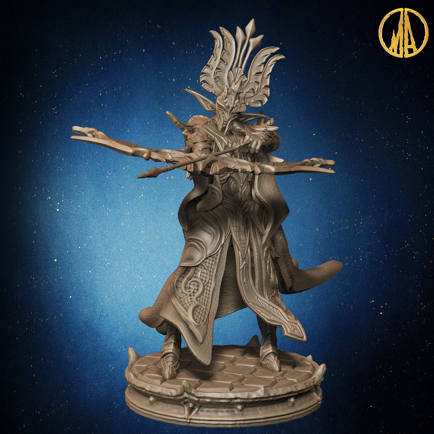 Monolith Arts - Whispering Forest - Wood Elf Female #4 - DnD/TTRPG Figure/Miniature