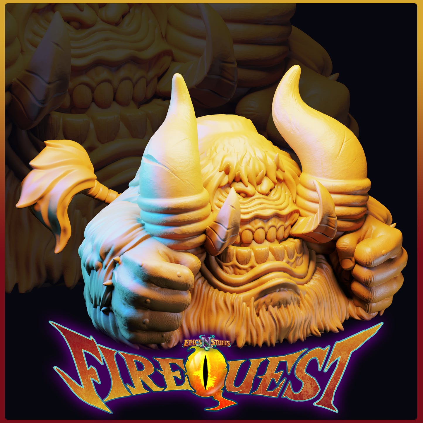Lance Wilkinson - Fire Quest - Yeti - DnD/TTRPG Figure/Miniature