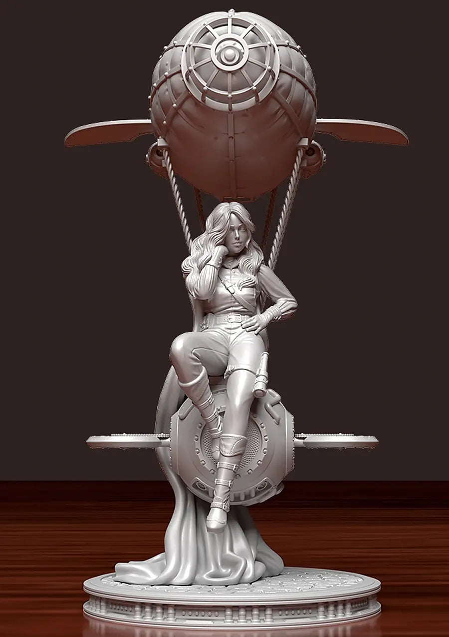 MiniArtCreations - Steampunk - Zeppelin Rider - 75mm Pin Up/Figure/Model/Diorama