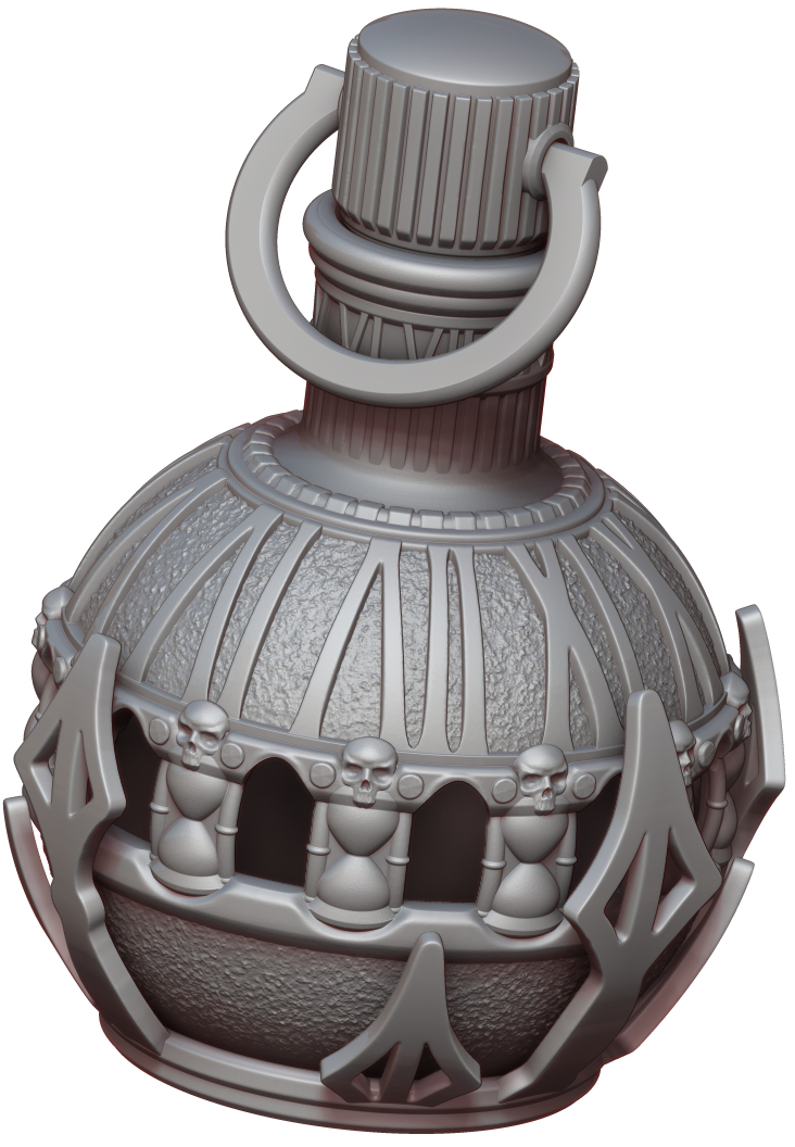Ars Moriendi - Mythic Dice Holder - Potion of Time - DnD/TTRPG/Roleplaying/Wargames - Helios3DPrinting