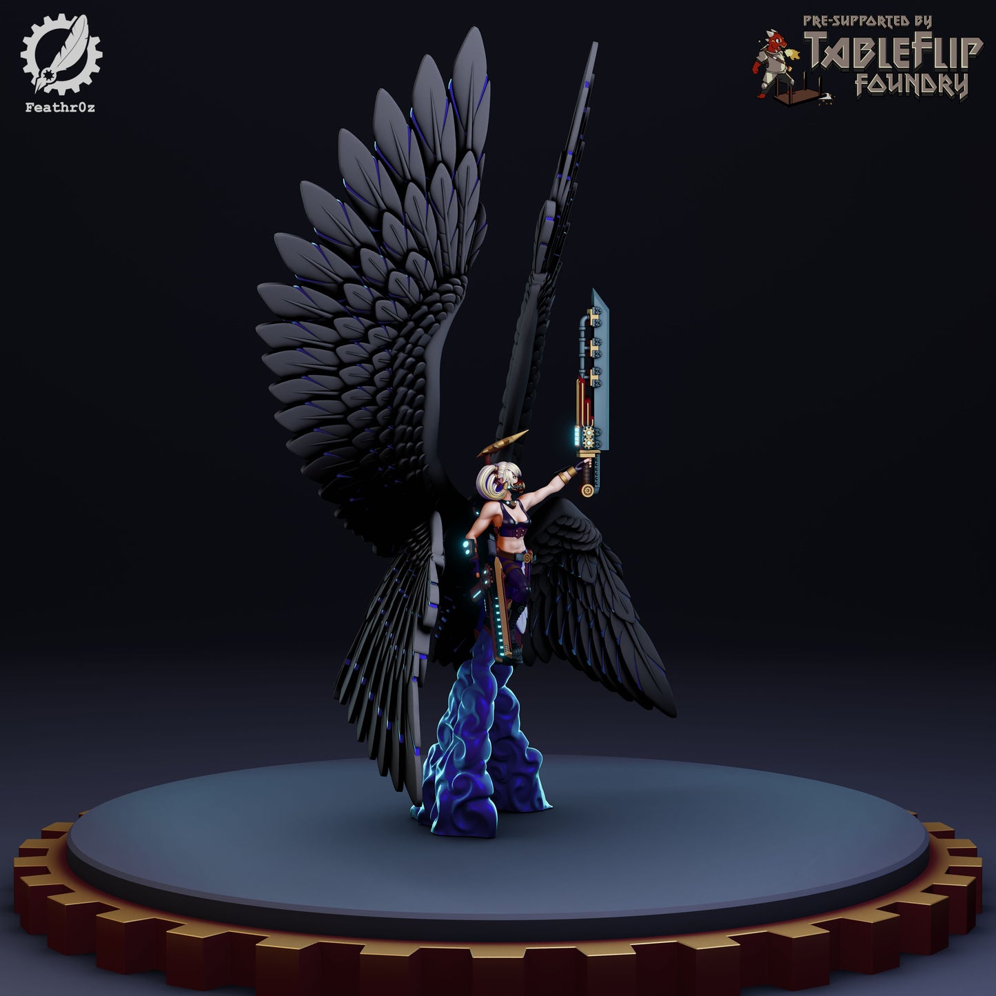 Feathr0z - Vanguard - Archangel Colonel - DnD/TTRPG Figure/Miniature