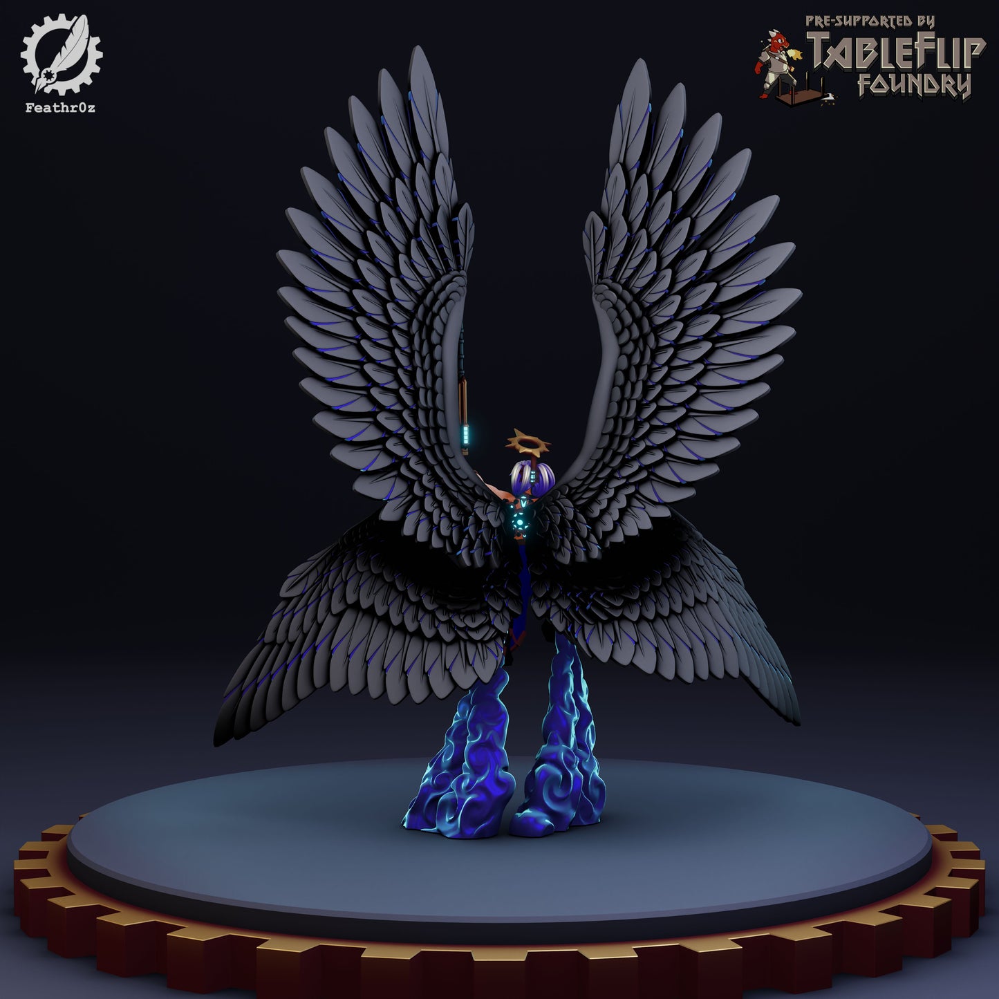 Feathr0z - Vanguard - Archangel Colonel - DnD/TTRPG Figure/Miniature