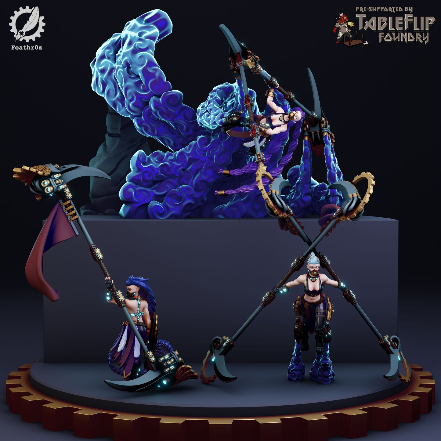 Feathr0z - Vanguard - Polearm Command - DnD/TTRPG Figure/Miniature