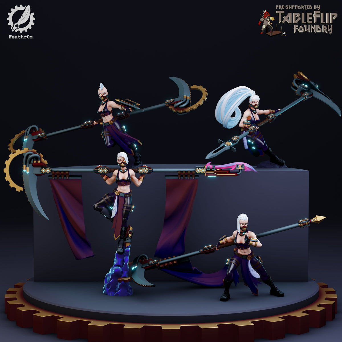 Feathr0z - Vanguard - Polearm Elite - DnD/TTRPG Figure/Miniature