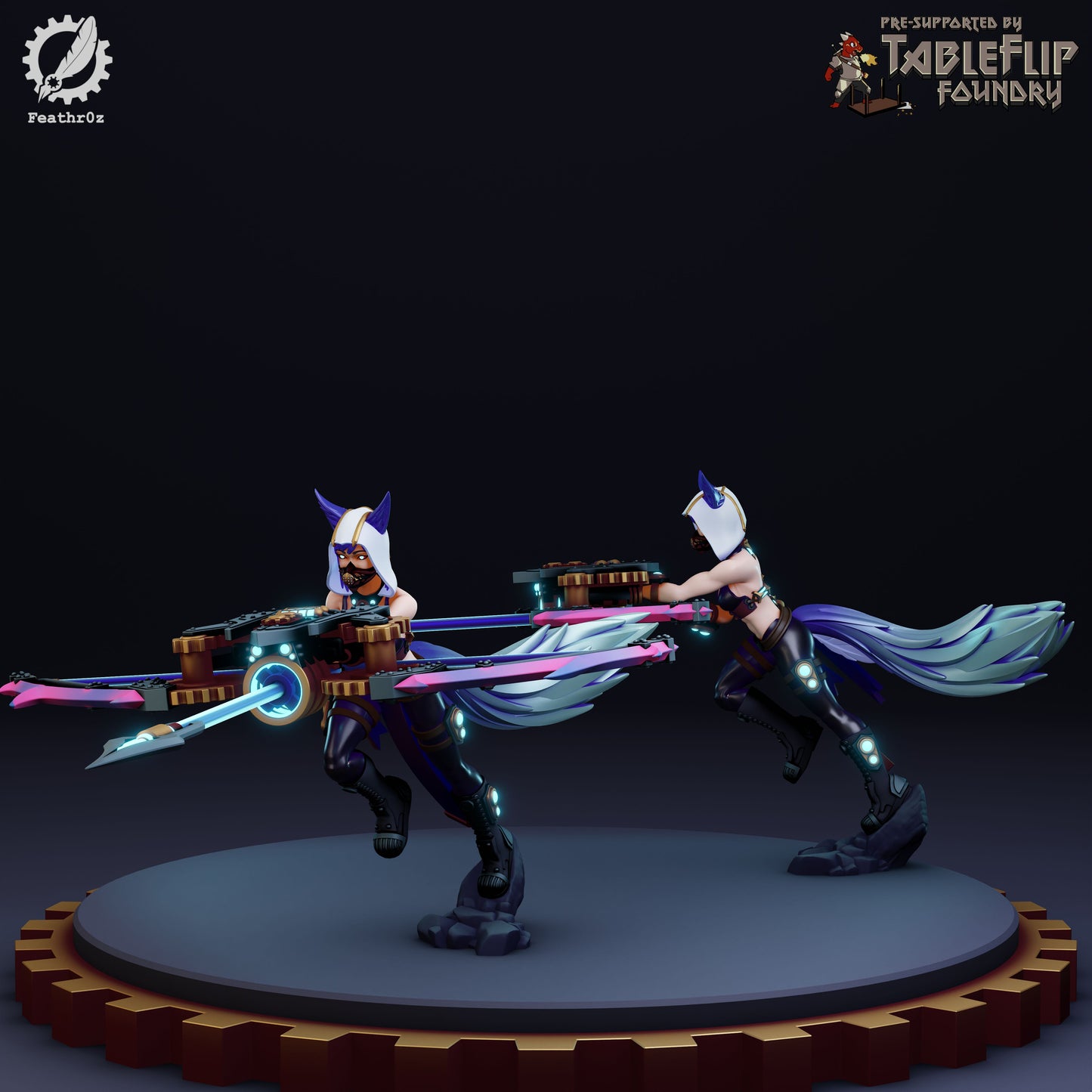 Feathr0z - Vanguard - Bow Sergeant - DnD/TTRPG Figure/Miniature
