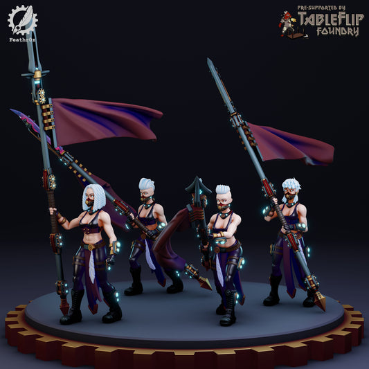 Feathr0z - Vanguard - Polearm - DnD/TTRPG Figure/Miniature