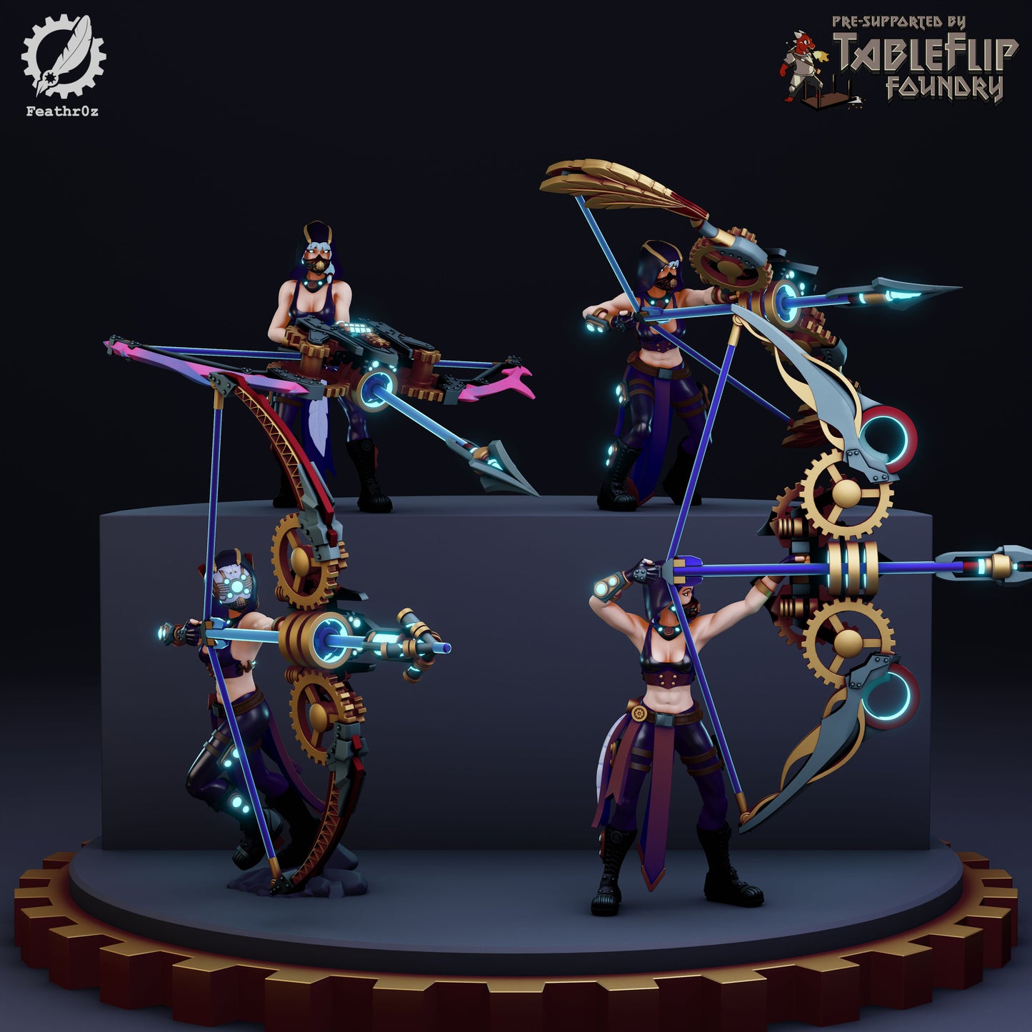 Feathr0z - Vanguard - Bow Elite - DnD/TTRPG Figure/Miniature