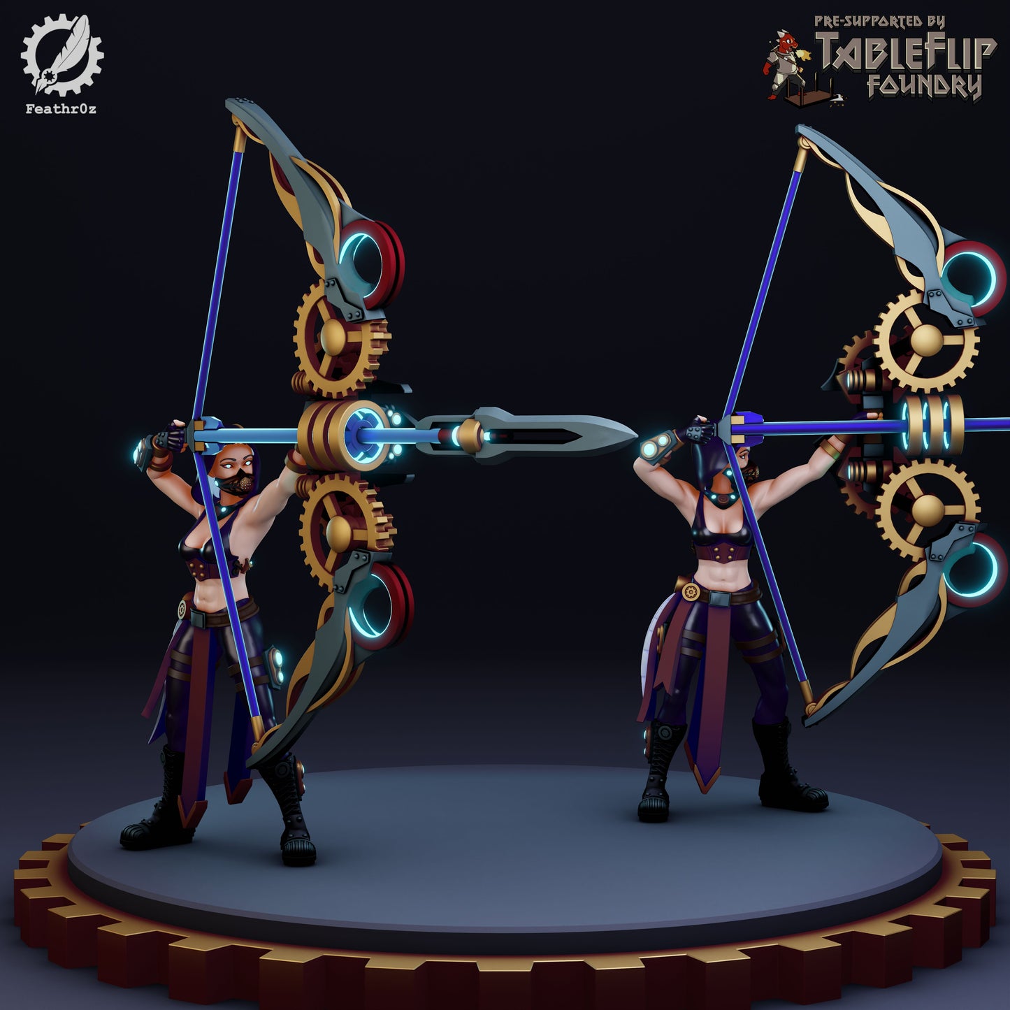 Feathr0z - Vanguard - Bow Elite - DnD/TTRPG Figure/Miniature