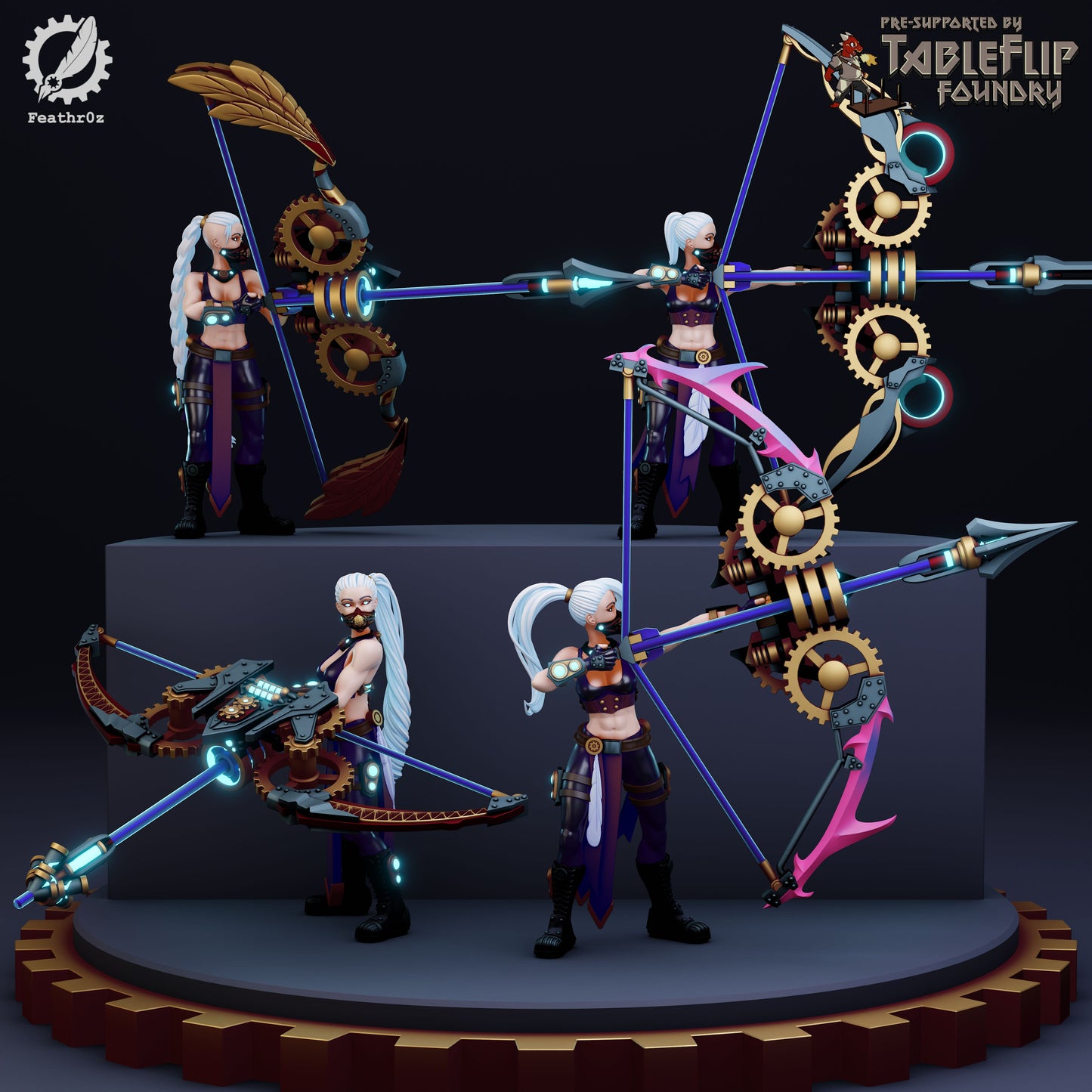 Feathr0z - Vanguard - Bow - DnD/TTRPG Figure/Miniature