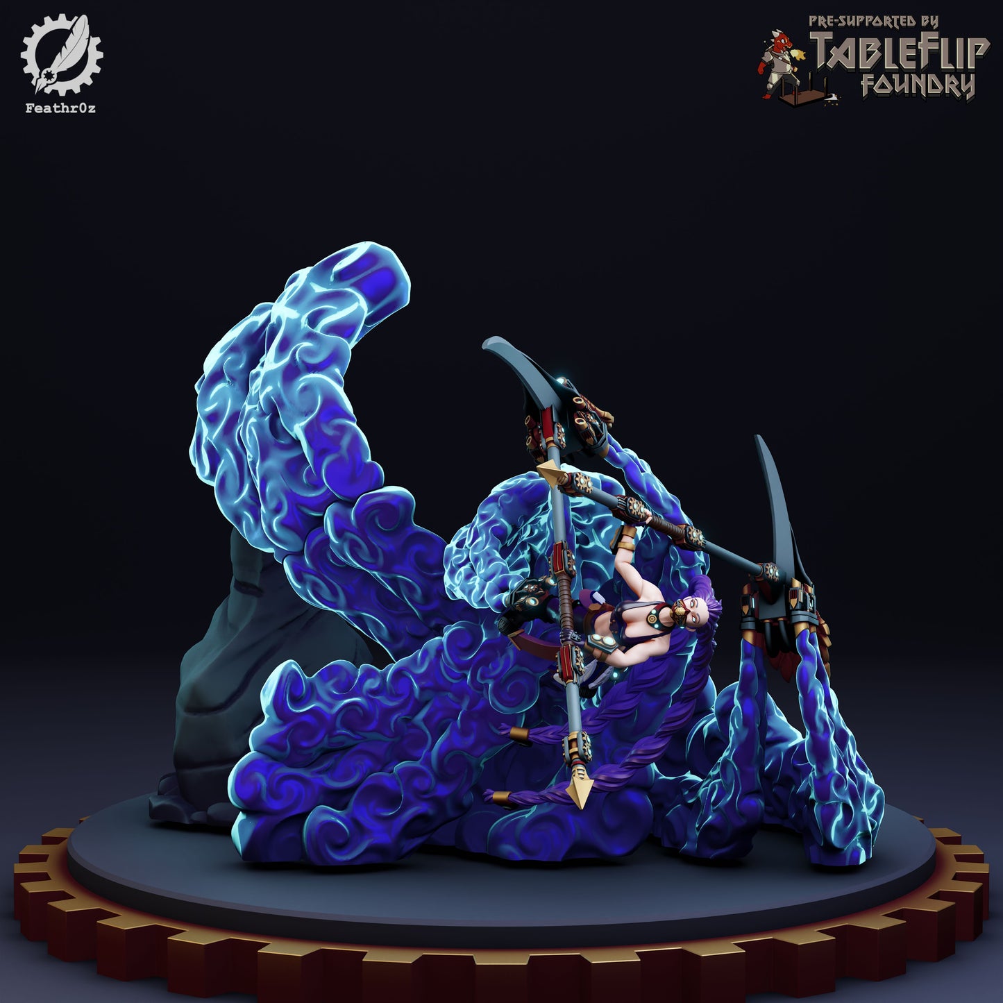 Feathr0z - Vanguard - Polearm Command - DnD/TTRPG Figure/Miniature