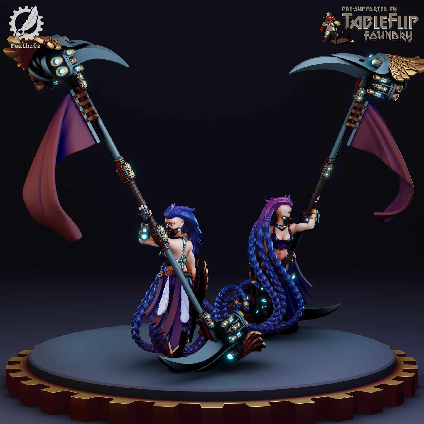 Feathr0z - Vanguard - Polearm Command - DnD/TTRPG Figure/Miniature