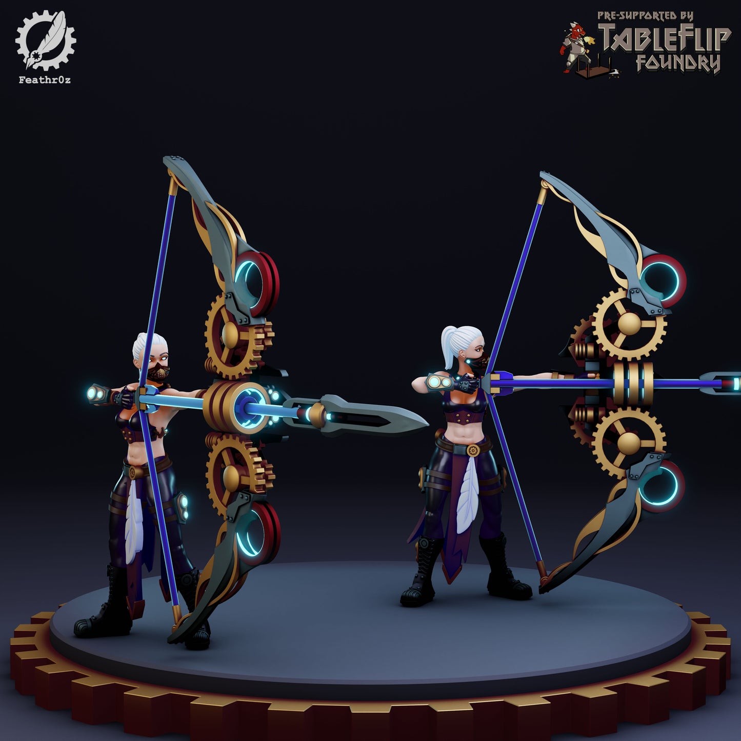 Feathr0z - Vanguard - Bow - DnD/TTRPG Figure/Miniature