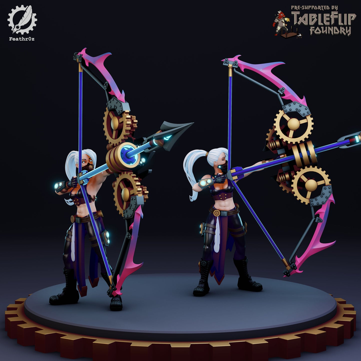 Feathr0z - Vanguard - Bow - DnD/TTRPG Figure/Miniature