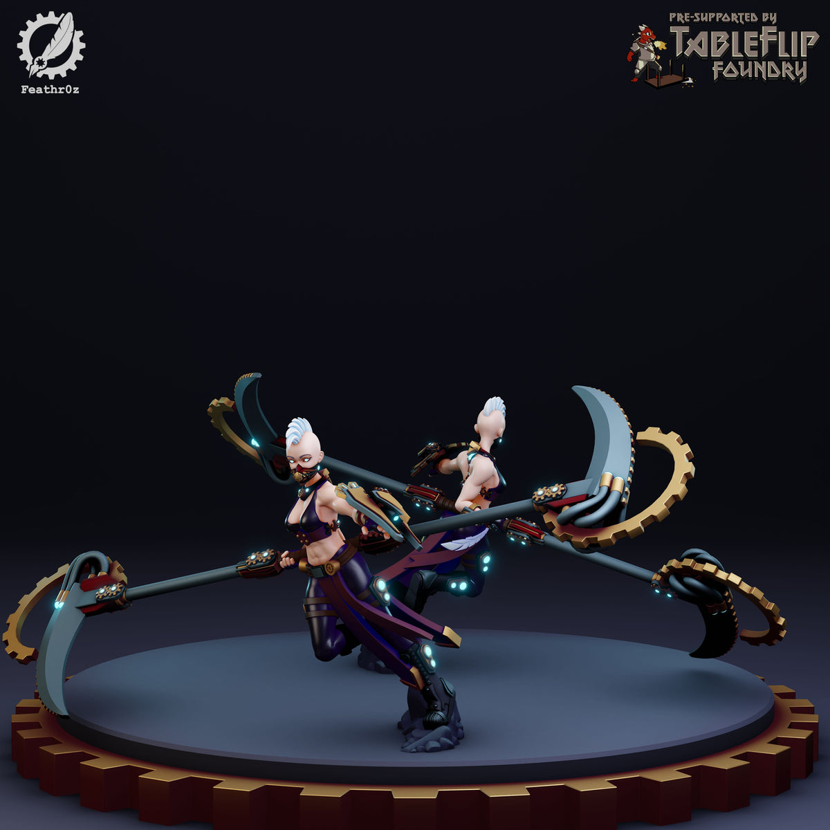 Feathr0z - Vanguard - Polearm Elite - DnD/TTRPG Figure/Miniature