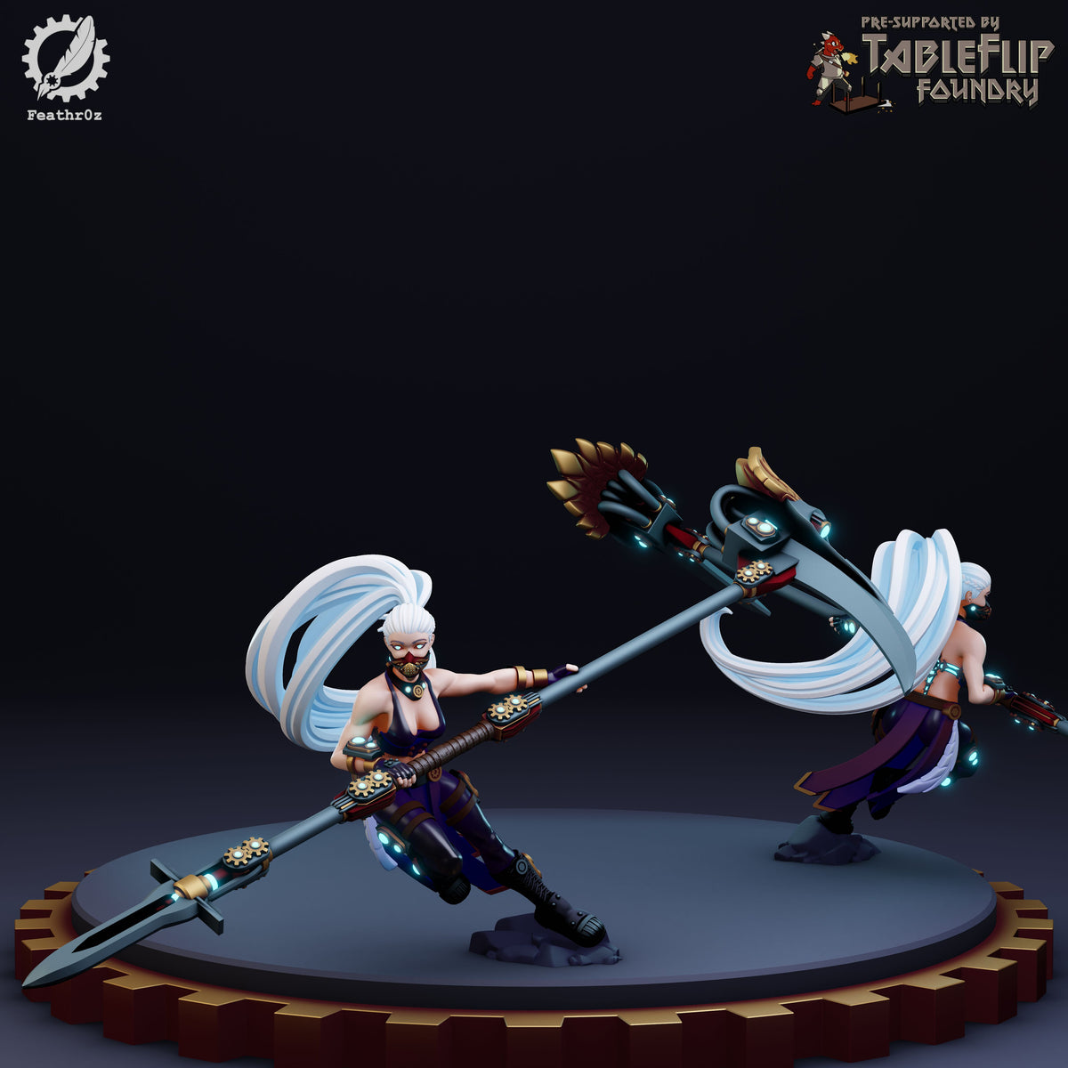Feathr0z - Vanguard - Polearm Elite - DnD/TTRPG Figure/Miniature