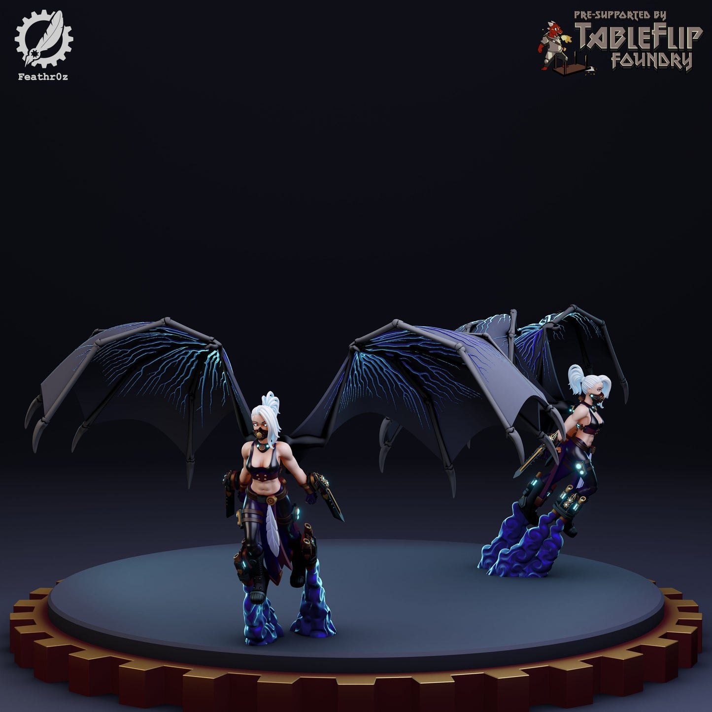 Feathr0z - Vanguard - Flying Recon Elite - DnD/TTRPG Figure/Miniature