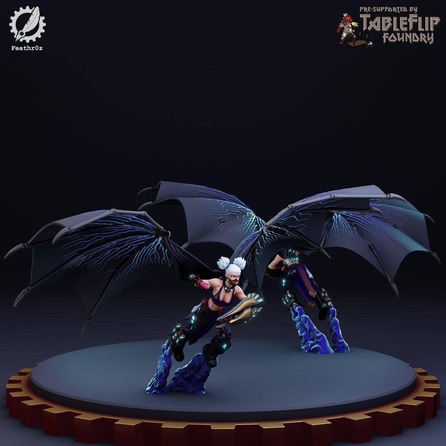 Feathr0z - Vanguard - Flying Recon Elite - DnD/TTRPG Figure/Miniature