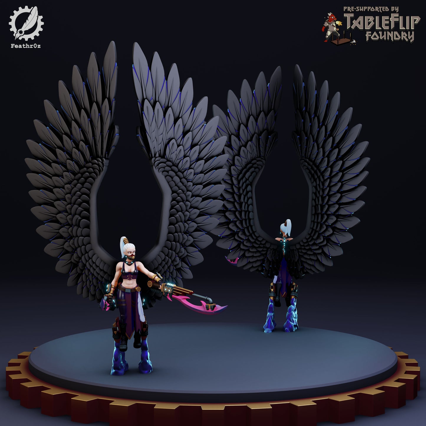 Feathr0z - Vanguard - Flying Sword Elite - DnD/TTRPG Figure/Miniature