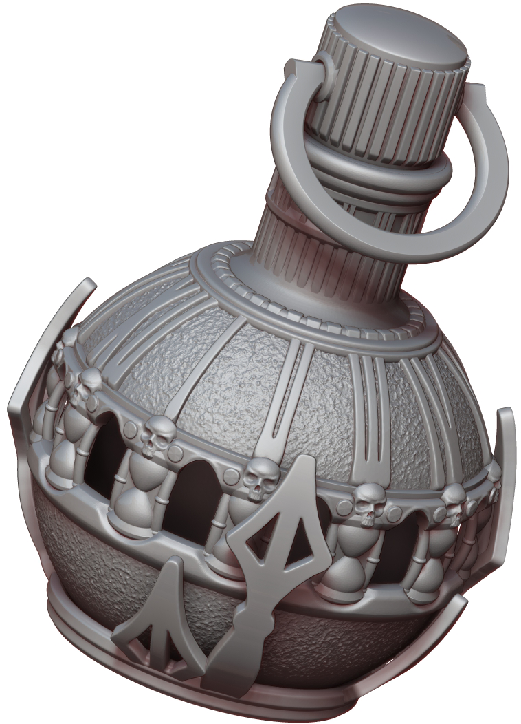 Ars Moriendi - Mythic Dice Holder - Potion of Time - DnD/TTRPG/Roleplaying/Wargames - Helios3DPrinting