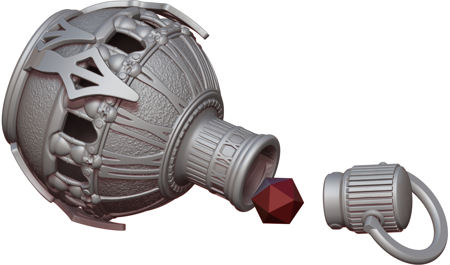 Ars Moriendi - Mythic Dice Holder - Potion of Time - DnD/TTRPG/Roleplaying/Wargames - Helios3DPrinting