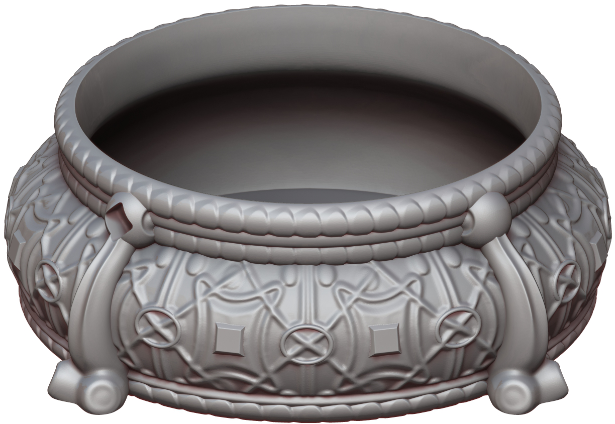 Ars Moriendi - Dice Bowl - Decorative Cauldron - DnD/TTRPG/Roleplaying/Wargames - Helios3DPrinting