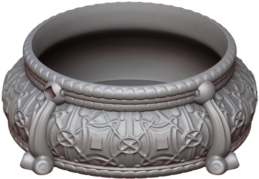 Ars Moriendi - Dice Bowl - Decorative Cauldron - DnD/TTRPG/Roleplaying/Wargames - Helios3DPrinting
