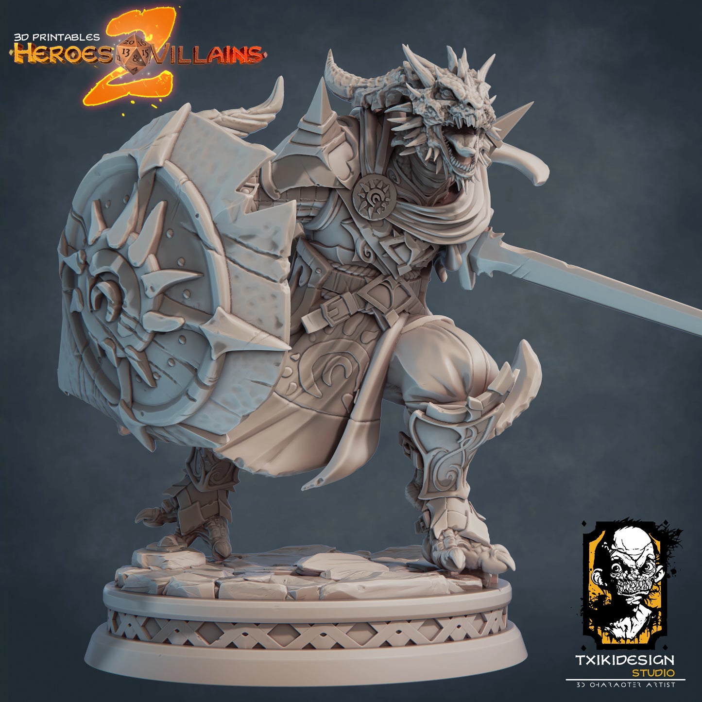 Javier Tejedor - Dragonborn Paladin - DnD/TTRPG Figure/Miniature