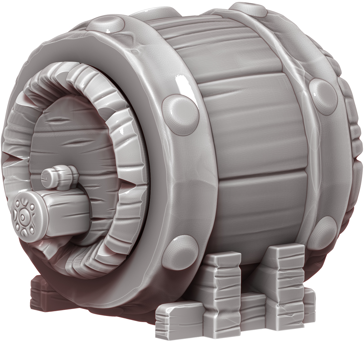 Ars Moriendi - Tiny Potions Dice Holder - Barrel - DnD/TTRPG/Roleplaying/Wargames - Helios3DPrinting