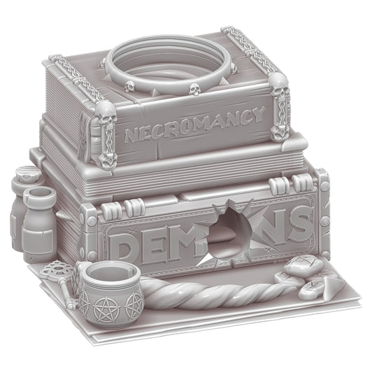 Ars Moriendi - Mythic Dice Tower - Spellbooks - DnD/TTRPG/Roleplaying/Wargames - Helios3DPrinting