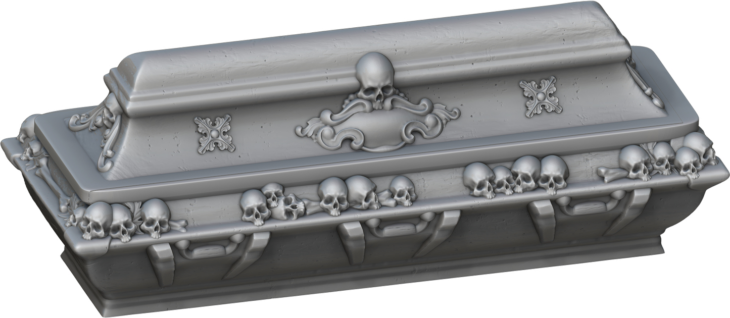 Ars Moriendi - Mythic Dice Box - Casket - DnD/TTRPG/Roleplaying/Wargames - Helios3DPrinting