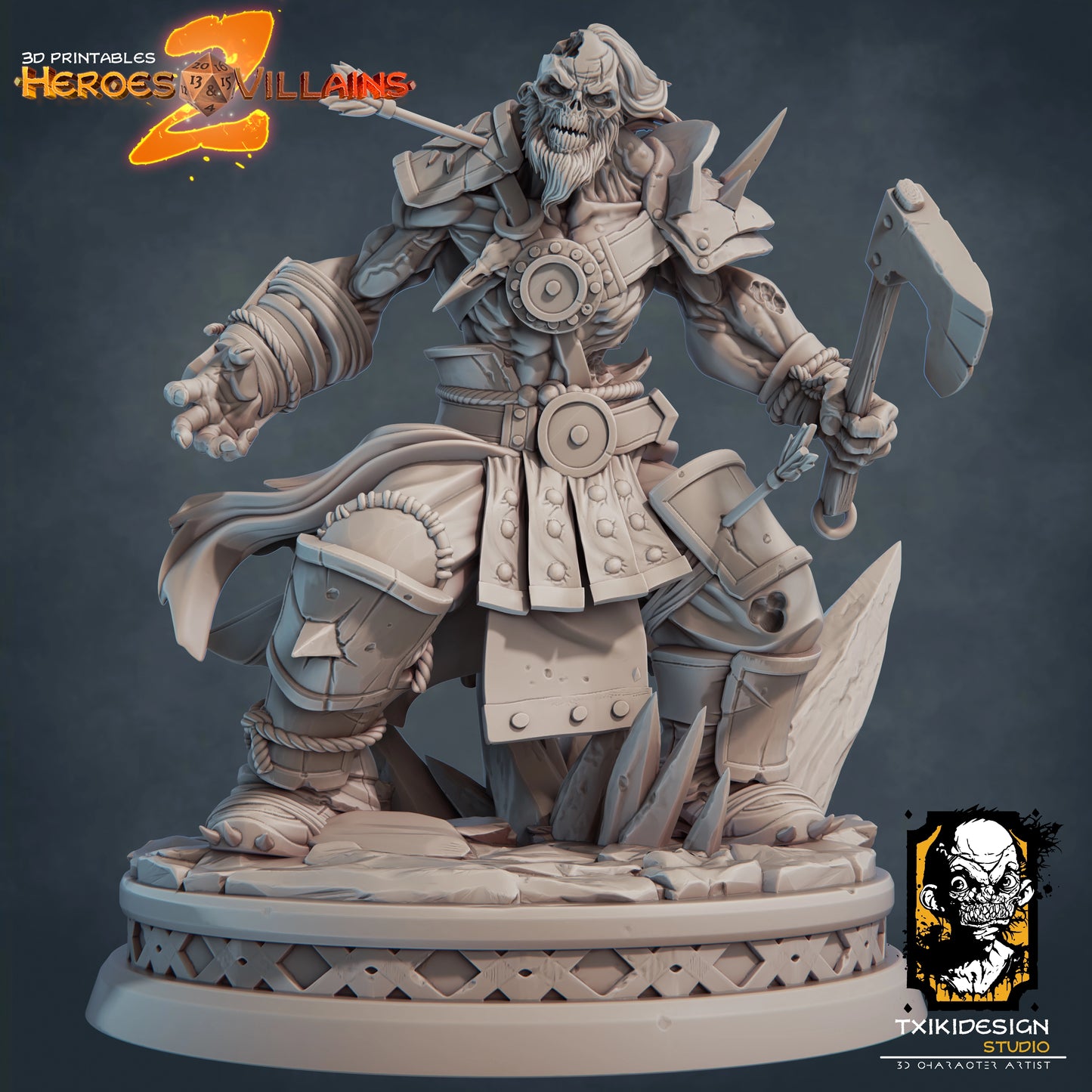 Javier Tejedor - Undead Soldier #1 - DnD/TTRPG Figure/Miniature