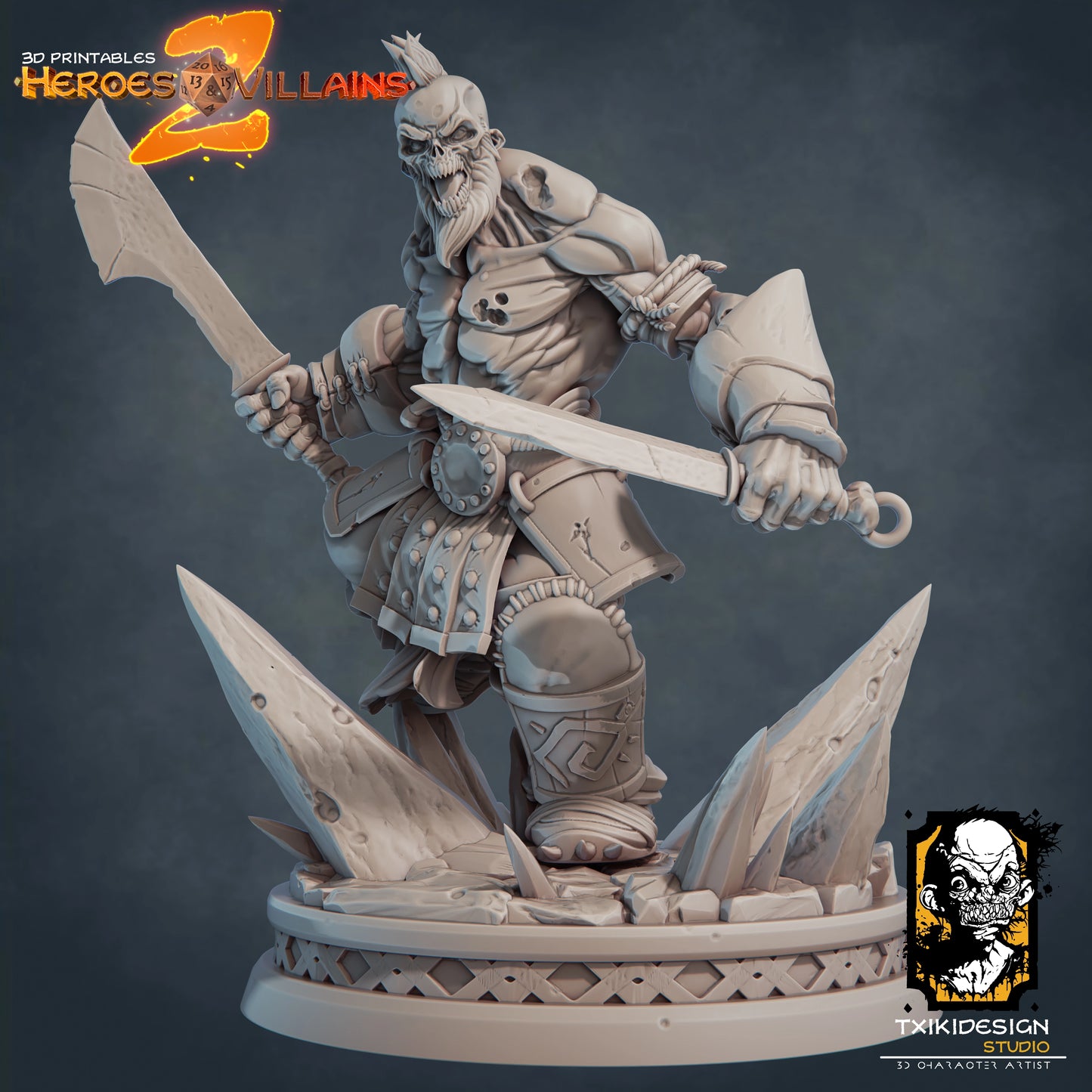 Javier Tejedor - Undead Soldier #2 - DnD/TTRPG Figure/Miniature