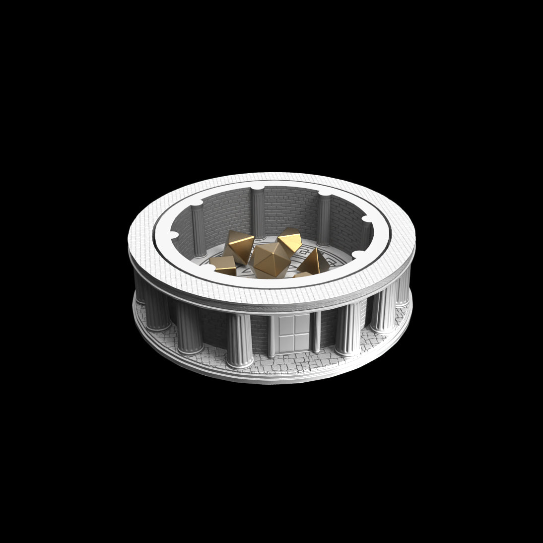 Possibly Cool Dice Tray - Rome - DnD/TTRPG/Roleplaying/Wargames