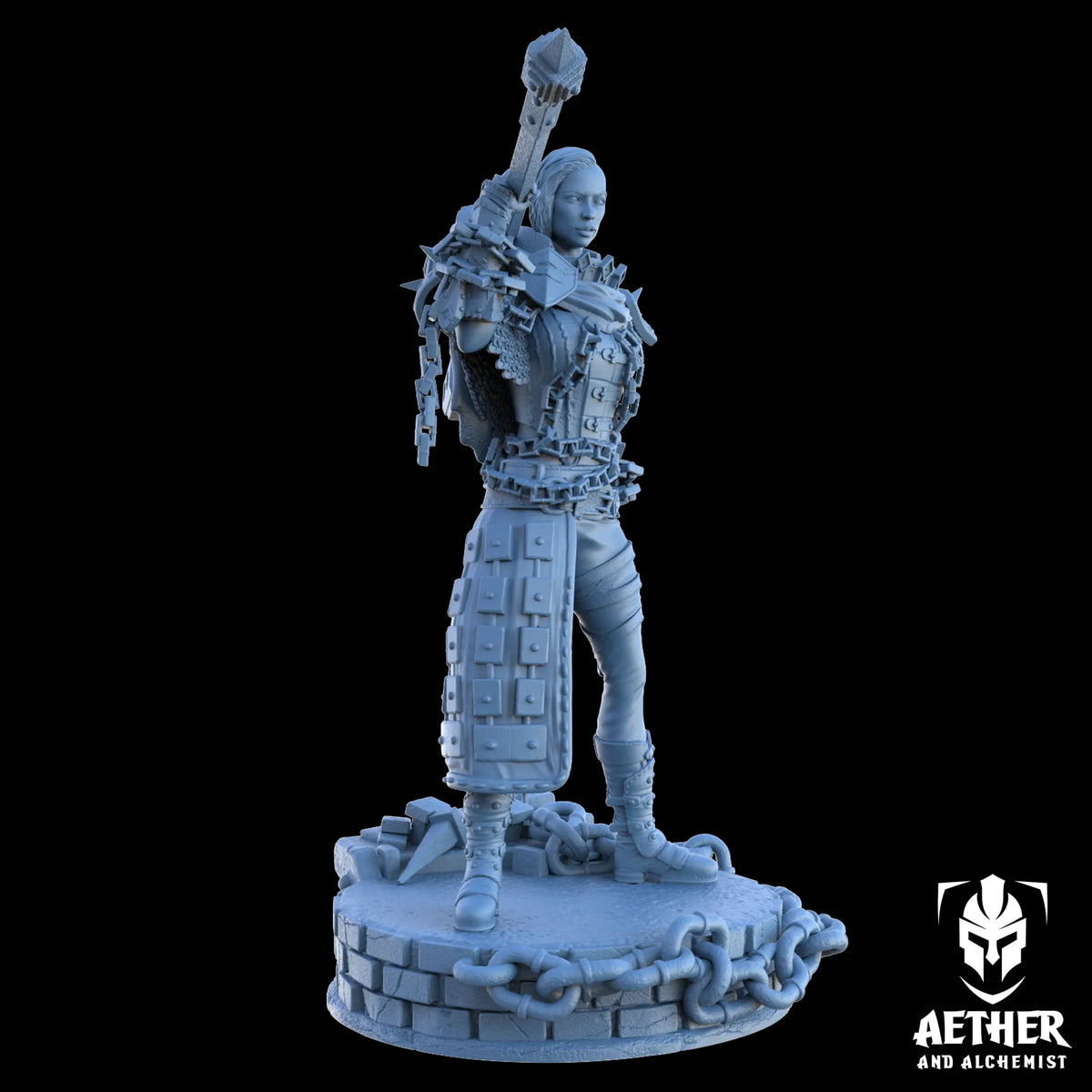 Aether & Alchemist - Eryndra Blackthorn - 75mm Pin Up/Figure/Model/Diorama