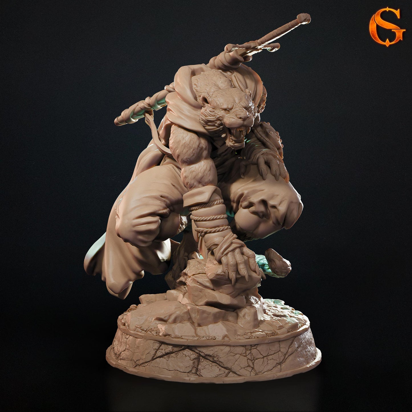 Solgoodcreations - Weretiger - DnD/TTRPG Figure/Miniature