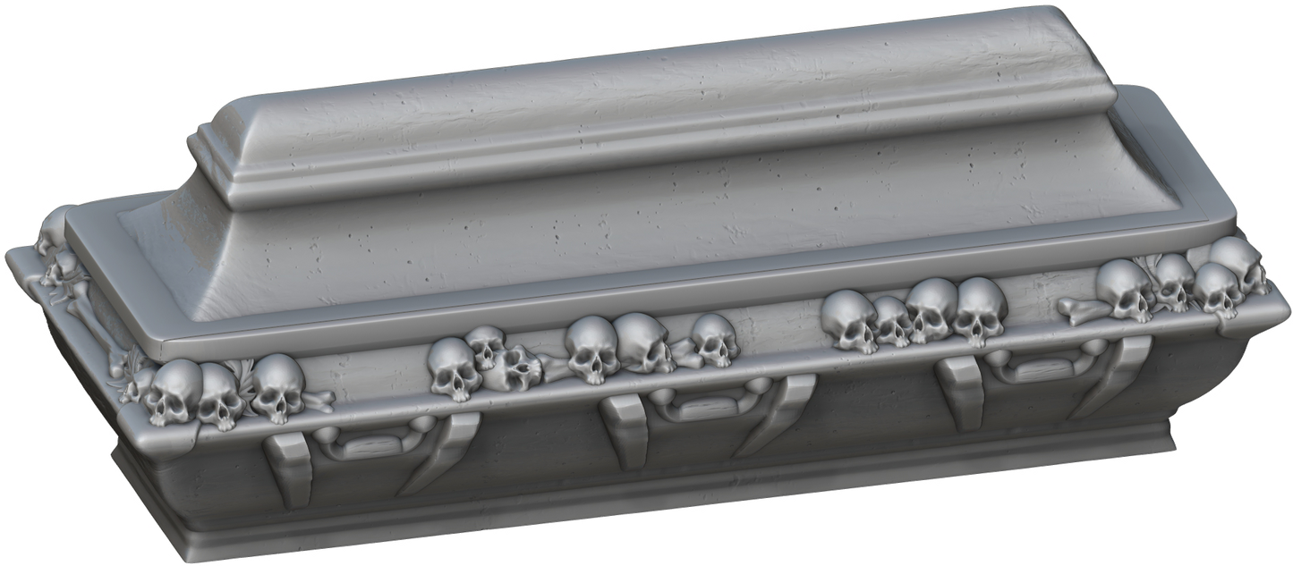 Ars Moriendi - Mythic Dice Box - Casket - DnD/TTRPG/Roleplaying/Wargames - Helios3DPrinting