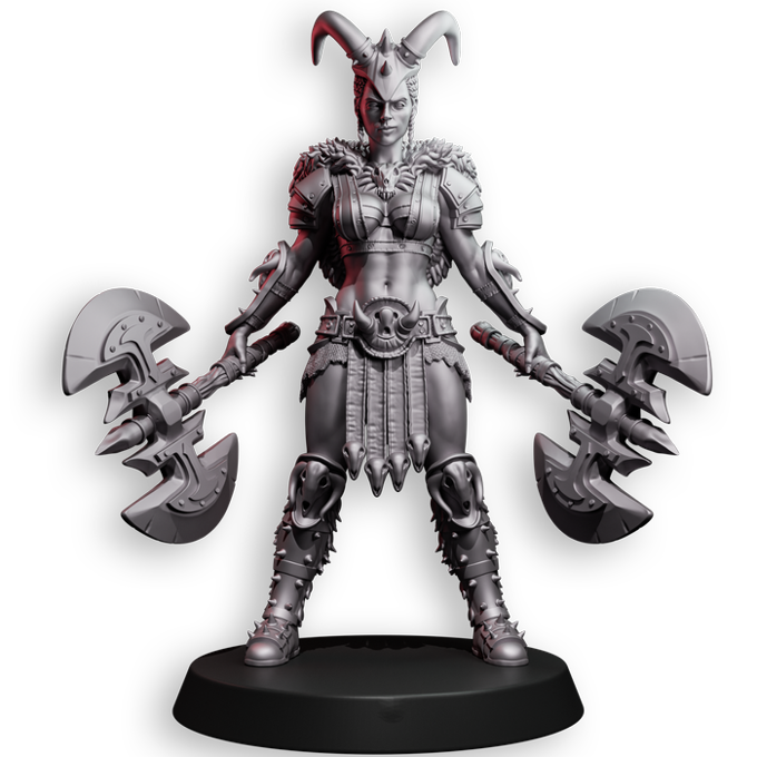 Lady Miniatures - Valka Skullcrusher #1 - 75mm Pin Up/Figure/Model/Diorama