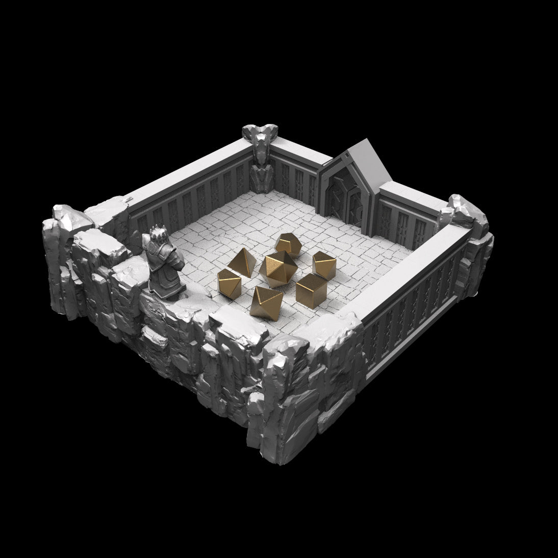 Possibly Cool Dice Tray - Dwarven - DnD/TTRPG/Roleplaying/Wargames