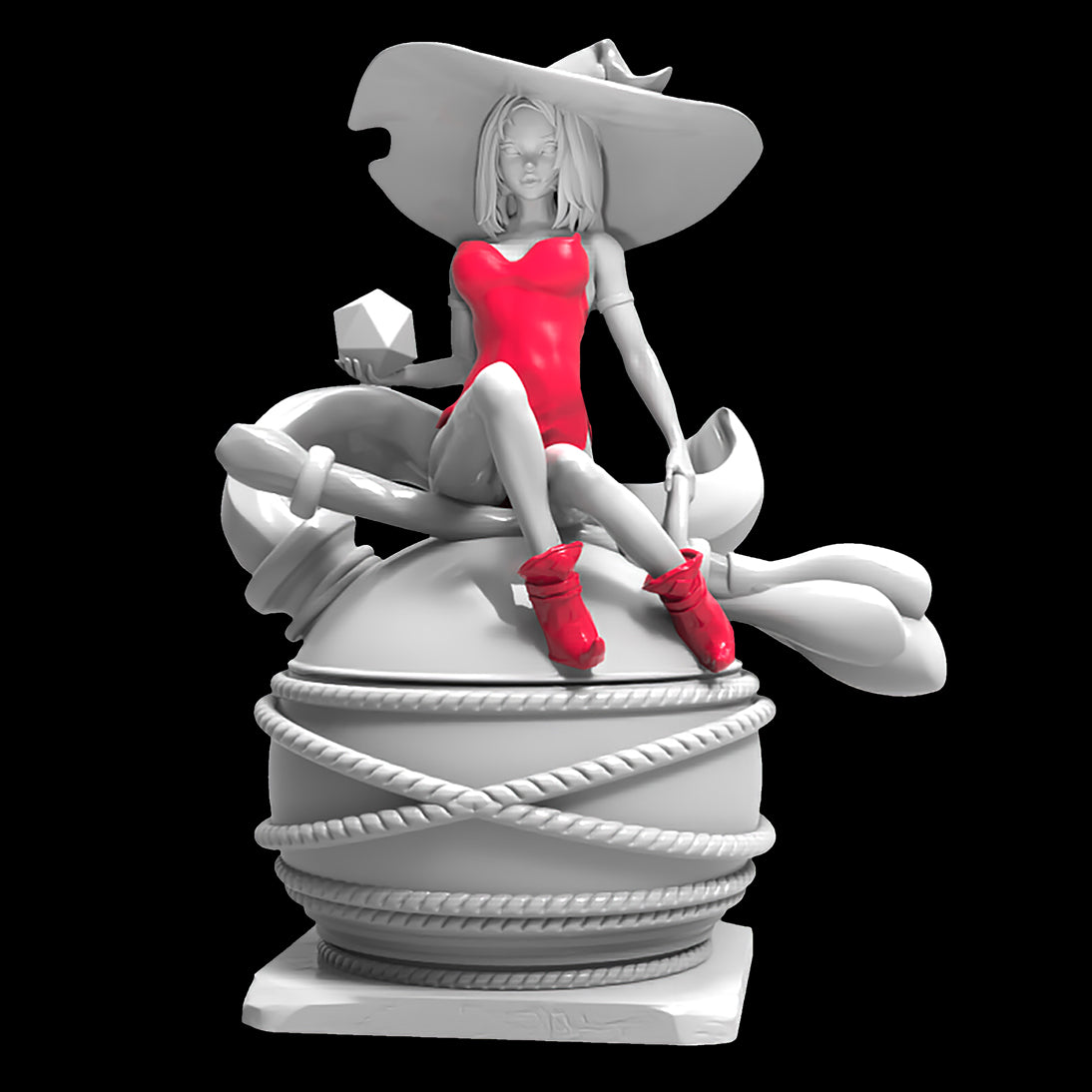 Possibly Cool Dice Box/Case - Witch - DnD/TTRPG/Roleplaying/Wargames