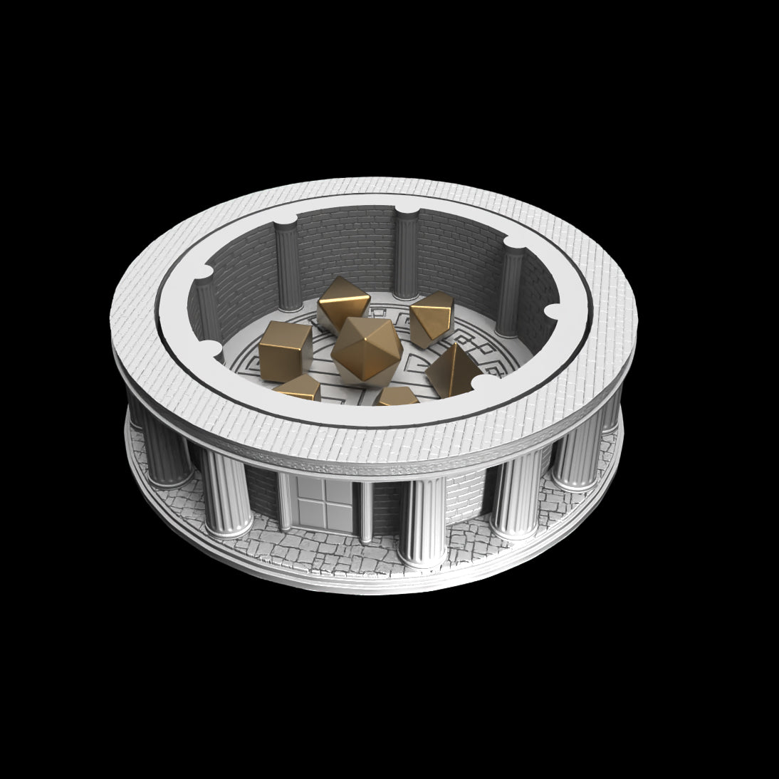 Possibly Cool Dice Tray - Rome - DnD/TTRPG/Roleplaying/Wargames