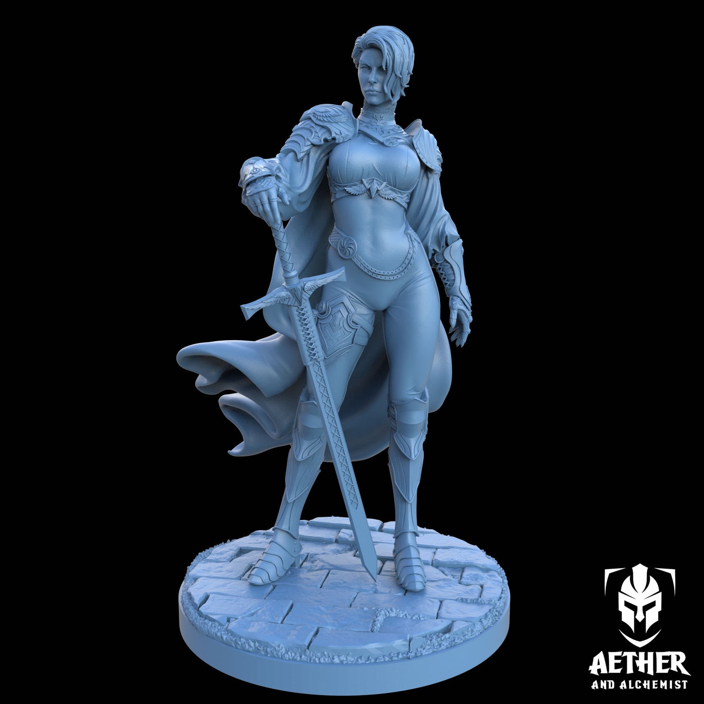 Aether & Alchemist - Selene Ironclad - 75mm Pin Up/Figure/Model/Diorama - Helios3DPrinting