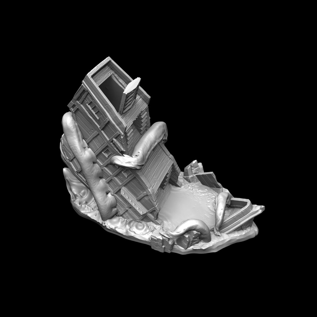 Possibly Cool Dice Tower - Kraken - DnD/TTRPG/Roleplaying/Wargames