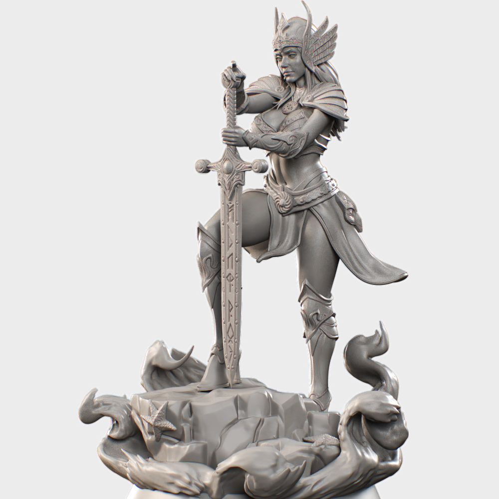 HoldMyMiniatures - Freydis the Valkryie #1 - 75mm Pin Up/Figure/Model/Diorama