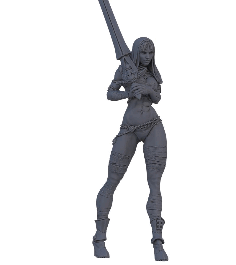 Astland - Statues of the Iron City #2.4 - 75mm Pin Up/Figure/Model/Diorama