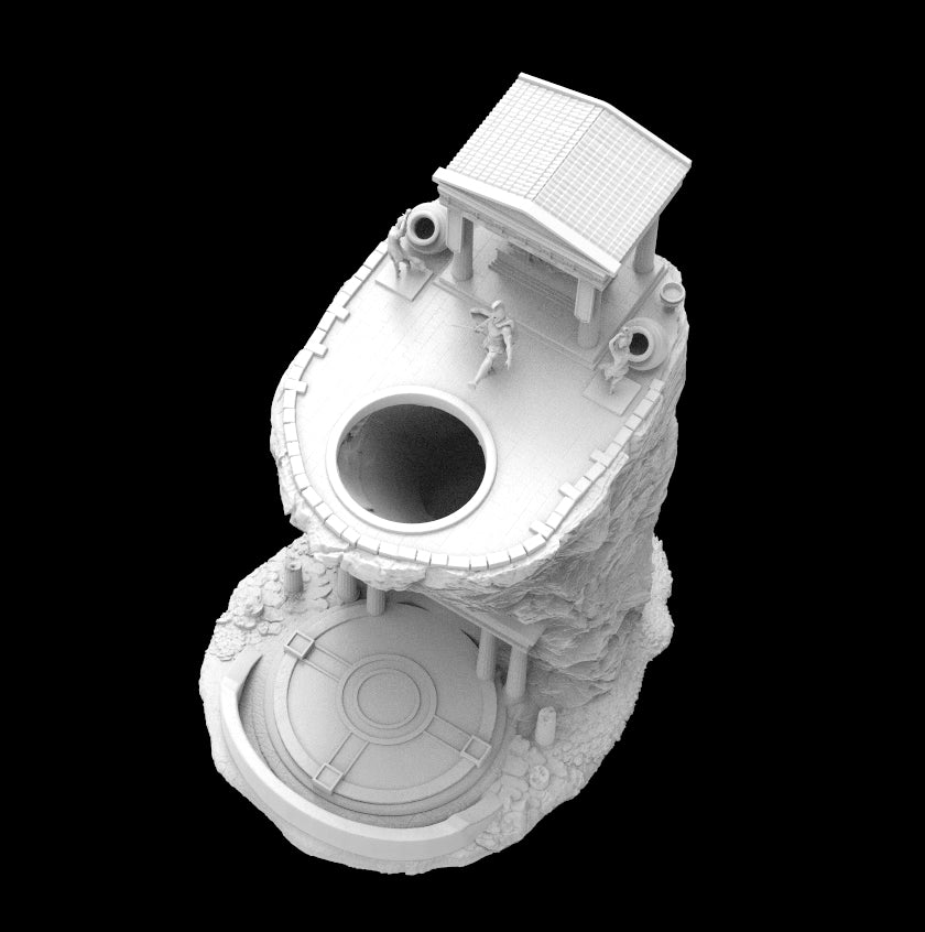 Possibly Cool Dice Tower - Sparta - DnD/TTRPG/Roleplaying/Wargames